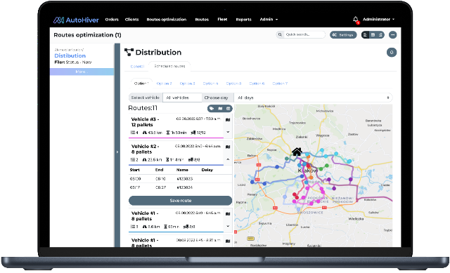 Automatically allocate orders to routes to meet your objectives and constraints.